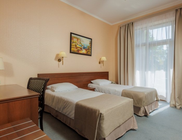 Комфорт 2-местный 1-комнатный К1К2м1к1 (1 корпус) - Клинический санаторий «Металлург» Сочи